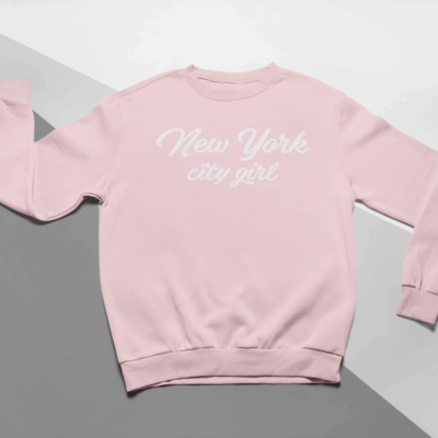Dievčenská mikina KIDSBEE "New York City Girl" - Ružová