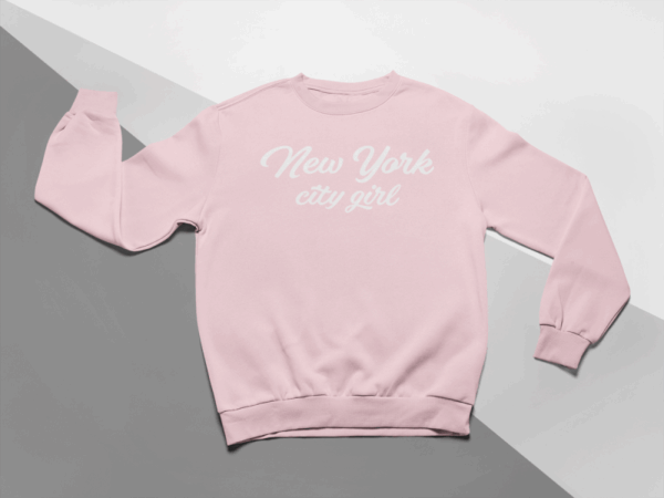 Dievčenská mikina KIDSBEE "New York City Girl" - Ružová