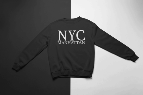 Chlapčenská mikina KIDSBEE "NYC Manhattan" - Čierna