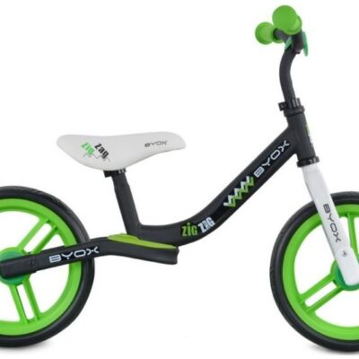 Detský balančný bicykel Byox Zig-Zag - Zelený