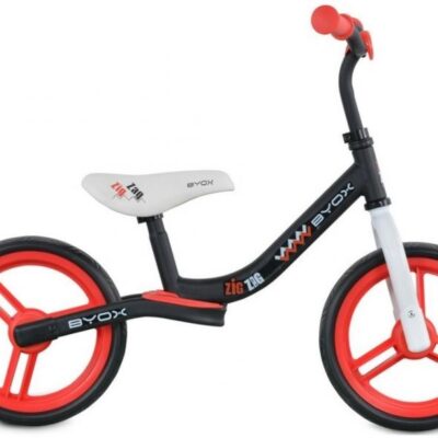Detský balančný bicykel Byox Zig-Zag - Červený