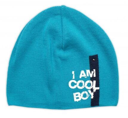 Jarná, jesenná čiapka I am Cool Boy, tyrkys, 40-46 cm