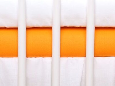 Džersejová plachta Baby Nellys (120x60 cm) - Oranžová