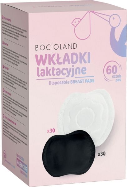 Jednorazové vložky do podprsenky Black/White, 60 ks v balení