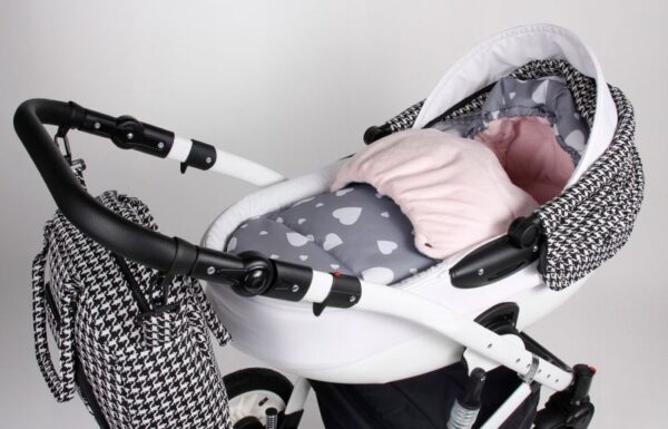 Maxi fusak Minky Baby Nellys "Flowers" (105x50 cm) - Sivý - Image 3