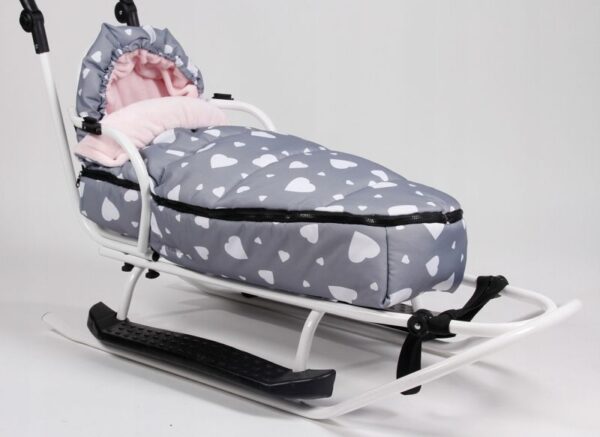 Maxi fusak Minky Baby Nellys "Flowers" (105x50 cm) - Sivý - Image 4