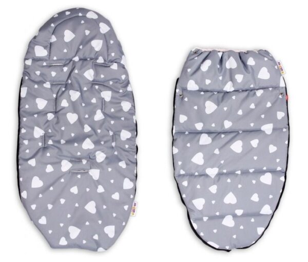 Maxi fusak Minky Baby Nellys "Flowers" (105x50 cm) - Sivý - Image 5