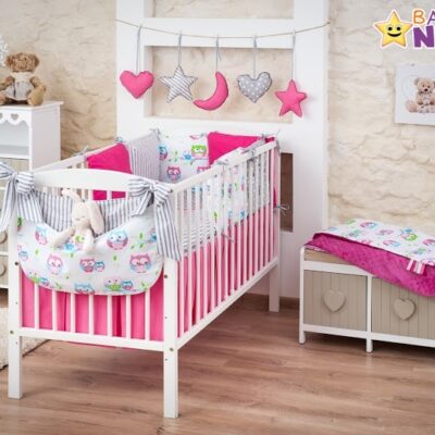 14-dielny set mega sada Be LOVE - Malina / sivá - sovička