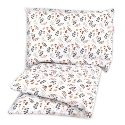 2-dielne bavlnené obliečky Lúka, Baby Nellys, béžová/hnedá