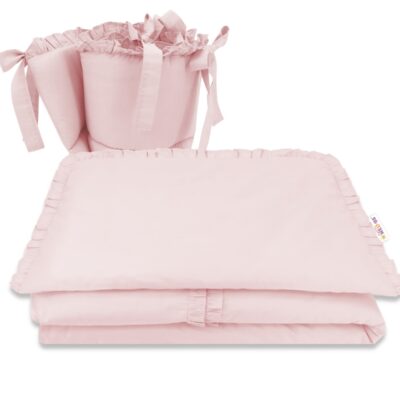 3-dielna sada mantinel s obliečkami, Royal - růžová