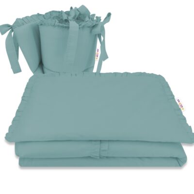 3-dielna sada mantinel s obliečkami, Royal - tm. mäta, 135 x 100 cm