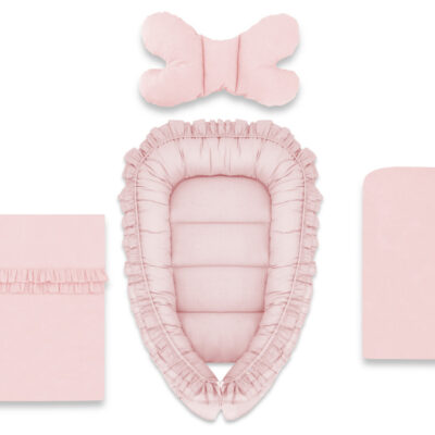 4-dielny set Hniezdočko ROYAL (ružové)