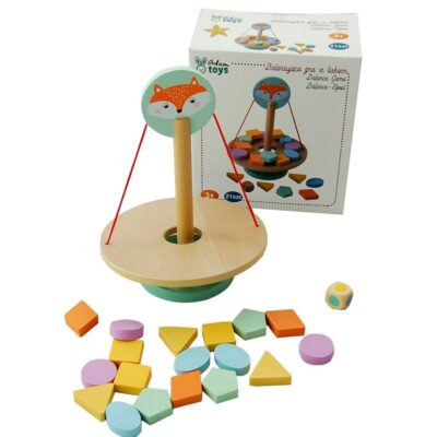 Adam Toys: Balančná hra Líška (s tvarmi)