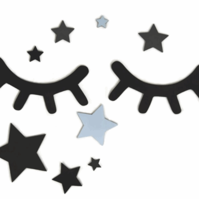 Adam Toys: Dekorácia Spiace očká/hviezdičky (modré)