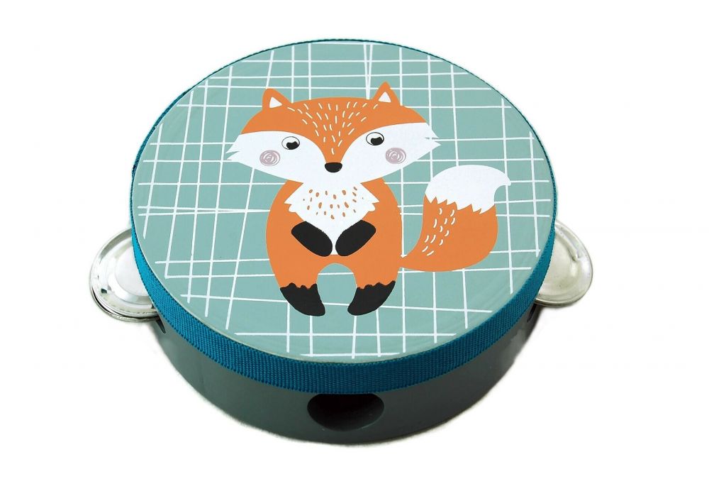 Adam Toys: Detská tamburína Líška (modrá)