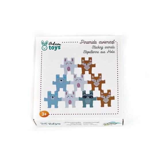 Adam Toys: Drevená skladacia hra Lesné zv. (12ks)