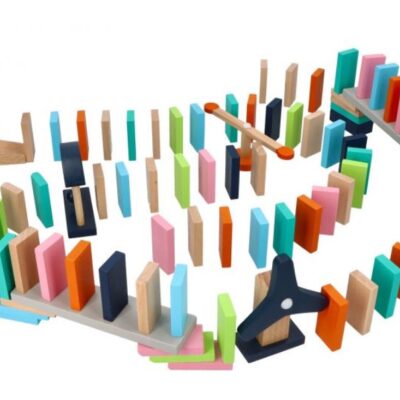 Adam Toys: Drevené aktívne domino (128ks)