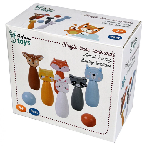 Adam Toys: Drevené kolky Lesné zvieratká