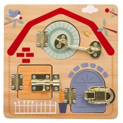 Adam Toys: Vzdelávacia tabuľa so zámkami Deti sveta