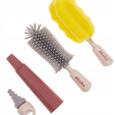 Akuku: Kefa na fľaše a cumlíky 3v1 (mix farieb)