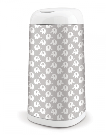 ANGELCARE: Kôš na plienky Dress Up Slony (sivý)