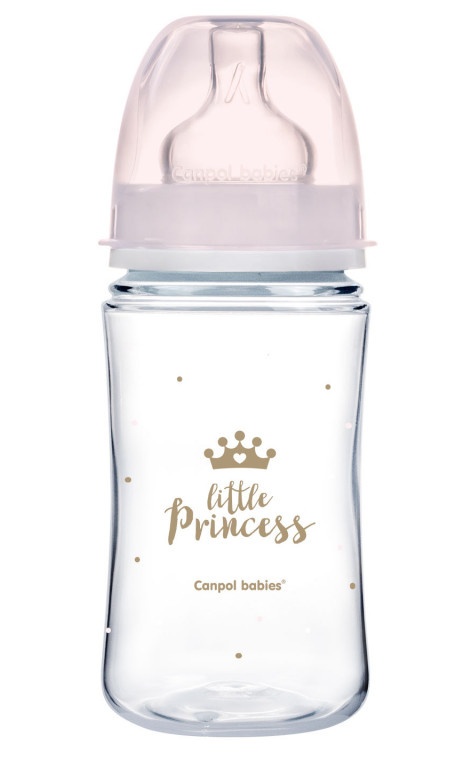 Canpol Babies: Antikoliková fľaša 240ml Princess