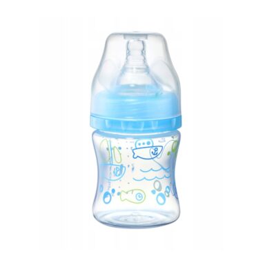 Modrá antikoliková fľaštička (široké hrdlo)