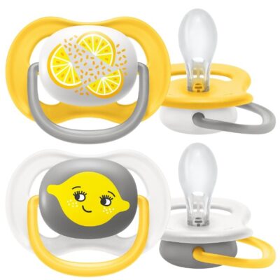 AVENT: Cumlík Ultra Air Happy 6-18m (žltá/biela)