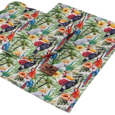 Baby Nellys: Bambus sada Teddy 70x10cm Exotic (zelená)