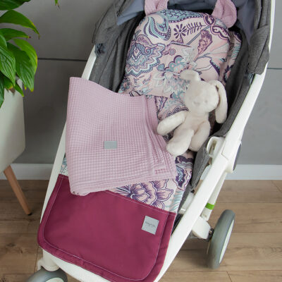 Baby Nellys: Set do kočíka Vafel Kvety (retro)