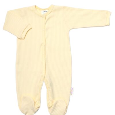 Baby Nellys 5-dielna rebrovaná súpravička do pôrodnice BOY, žltá, veľ. 68