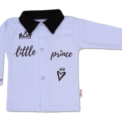 Baby Nellys Bavlnená košieľka Little Prince - modrá, veľ. 68