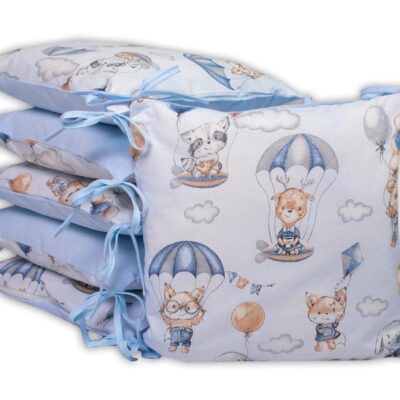 Baby Nellys: Mantinel Lietajúce zvieratká (modrý)