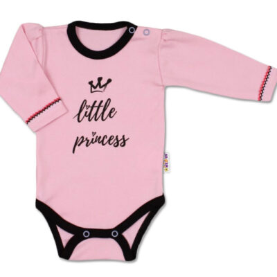 Baby Nellys Body dlhý rukáv, veľ. 86 ružové - Little Princess