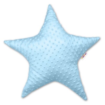 Baby Nellys: Dekoračný vankúšik Hviezdička (modrá)
