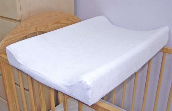 Baby Nellys Froté poťah na prebaľovaciu podložku, 70x50cm - biely