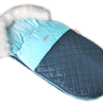 Baby Nellys: Fusak Velvet prešívaný (modrý)