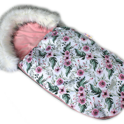 Baby Nellys: Fusak Velvet Winter Lux 105x55 Flowers