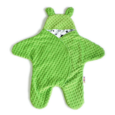 Baby Nellys: Fusak Minky do autosedačky (zelený)