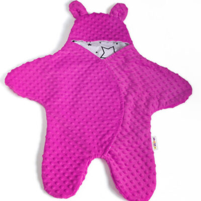 Baby Nellys: Fusak Minky do autosedačky (ružový)