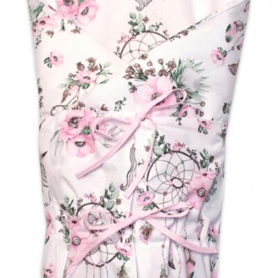 Baby Nellys: Retro zavinovačka LALLY Sny Jednorožca (biely)