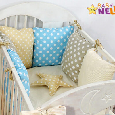 Baby Nellys Mantinel Be Love Lux vankúšikový s obliečkami vzor č. 1