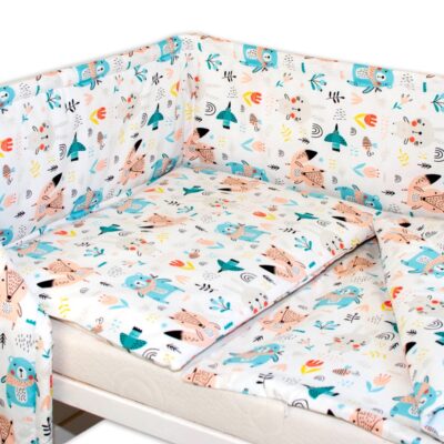 Baby Nellys Mantinel s obliečkami Forest girl