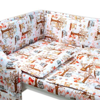 Baby Nellys Mantinel s obliečkami - Koloušek a kamaráti, 135 x 100