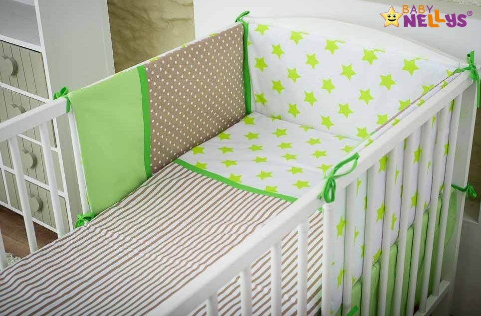 Baby Nellys Mantinel s obliečkami Stars be Love č. 3