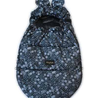 Baby Nellys: Nepremokavý fusak MIKI (čierna hviezdy)