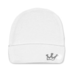 Baby Nellys: Novorodenecká čiapočka Prince (biela)