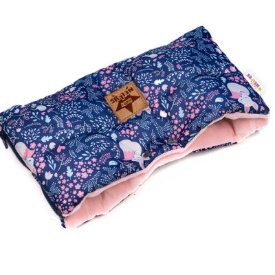 Baby Nellys: Rukávnik PREMIUM Líška (granátový)