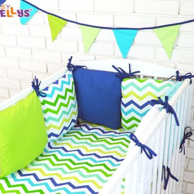 Baby Nellys Vankúšikový mantinel s obliečkami 135x100cm - č. Blo9