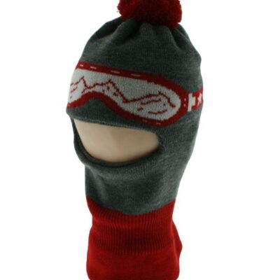 Baby Nellys: Zimná kukla s bambuľou (červená okuliare)